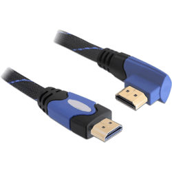 Câble vidéo HDMI High speed coudé droit 1,8m