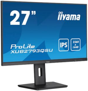Moniteur 27" Ultra mince IPS WQHD DP/HDMI Pivot