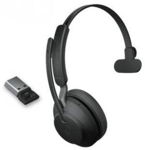 Casque Evolve2 65 mono UC USB-A+ dongle